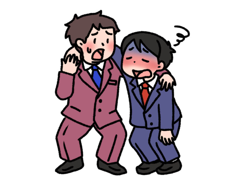 介抱する人